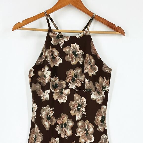 VTG 90s 5-7-9 Babydoll Maxi Dress Size 1 Forest Fairy Grunge Cottage XS Empire - Picture 2 of 8